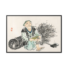 Smoking farmer with branches by Kōno Bairei (1844-1895) - NOMADEN ART GALLERY