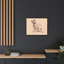 A Terrier, Sitting, Facing Left
