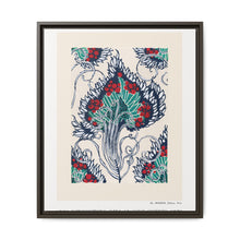 Botanical pochoir pattern in Art Nouveau oriental style - NOMADEN ART GALLERY