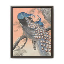 Two peacocks on tree branch (1900 - 1930) by Ohara Koson