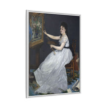 Retrato de Eva Gonzalés en el taller Manets (1870) de Edouard Manet