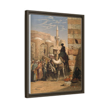 Egypt: a street with a man smoking and riding a camel. Chromolithograph after C. F. H. Werner, 1873.