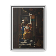The Love Letter (ca. 1669 –1670) by Johannes Vermeer - NOMADEN ART GALLERY