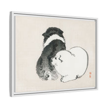 Black and white puppies by Kōno Bairei (1844-1895).
