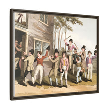 Illustration of riding the stang from The Costume of Yorkshire (1814) by George Walker