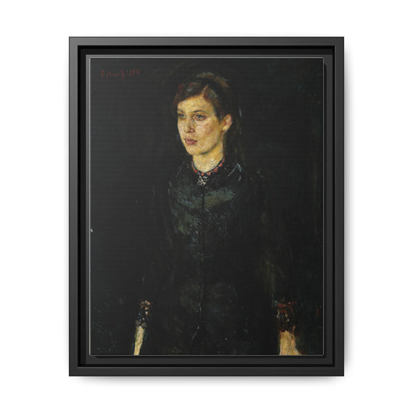 Inger in Black (1884) by Edvard Munch - NOMADEN ART GALLERY