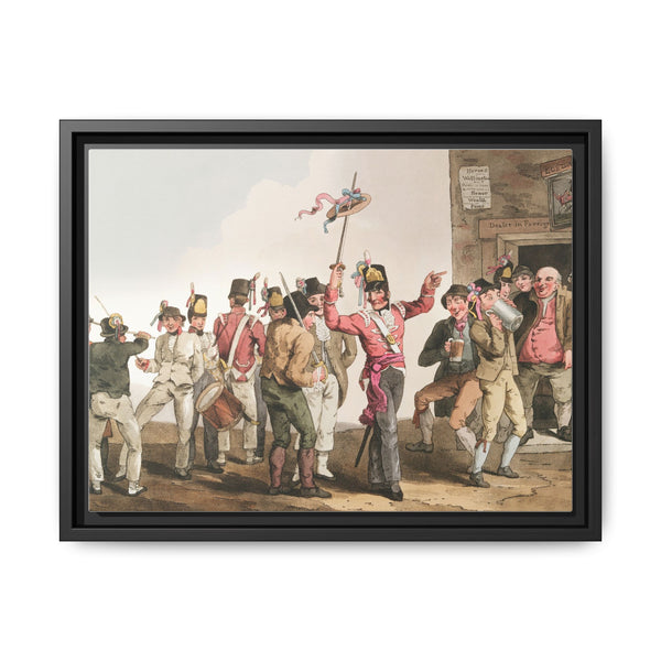 Illustration of thirty-third regiment from The Costume of Yorkshire (1814) by George Walker