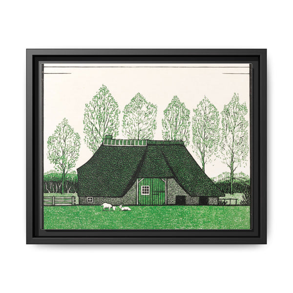 Farmhouse with thatched roof (1919) by Julie de Graag