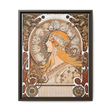 Alphonse Maria Mucha's Zodiaque or La Plume (ca. 1896–1897). Famous Art Nouveau artwork