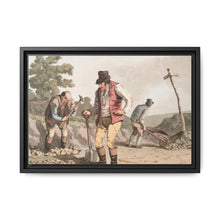 Illustration of stone breakers on the road from The Costume of Yorkshire (1814) by George Walker - NOMADEN ART GALLERY