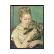 Pierre-Auguste Renoir's Woman with a Cat (c. 1875) - NOMADEN ART GALLERY