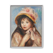 Girl with Pink Bonnet (Jeune fille au chapeau rose) (1894) by Pierre-Auguste Renoir - NOMADEN ART GALLERY