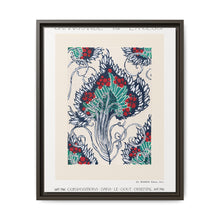 Botanical pochoir pattern in Art Nouveau oriental style - NOMADEN ART GALLERY