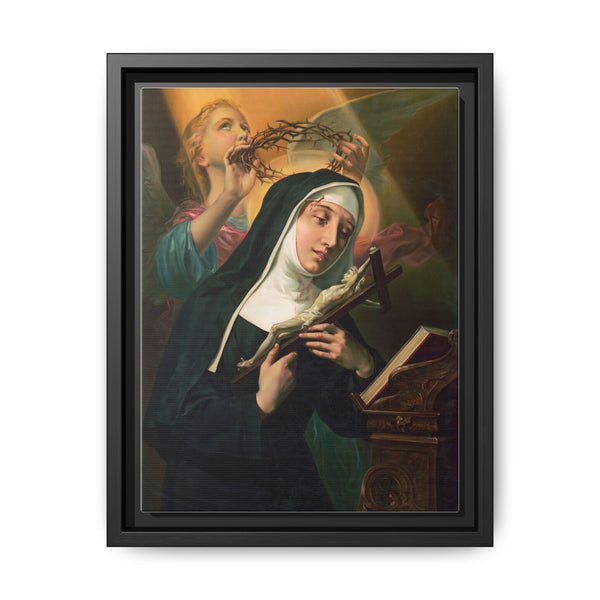 Female Saint Holding Crucifix with Crown of Thorns - NOMADEN ART GALLERY