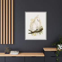 Goffin's Cockatoo (Cacatua goffiniana) colored wood-engraved plate by Alexander Francis Lydon.