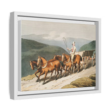Illustration of the east riding or wolds waggon from The Costume of Yorkshire (1814) by George Walker