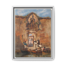 Monks Buying Fish before the Portal of the Madonna della Misericordia (1855) by Ludwig Johann Passini - NOMADEN ART GALLERY