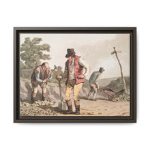 Illustration of stone breakers on the road from The Costume of Yorkshire (1814) by George Walker - NOMADEN ART GALLERY