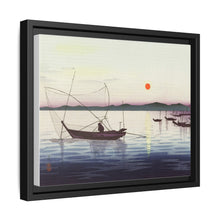 Boats and setting sun (1900 - 1936) by Ohara Koson