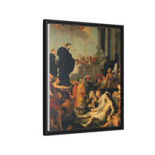 Saint Francis Xavier preaching and healing. Oil painting after Peter Paul Rubens.
