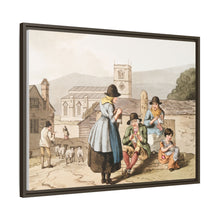 Illustration of Wensley Dale knitters from The Costume of Yorkshire (1814) by George Walker