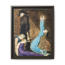 Man supporting a supine woman, an aged man with bell, and a woman in a blue dress raising arms illustration from Europe: a Prophecy by William Blake (1752-1827) - NOMADEN ART GALLERY
