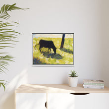 Black Cow in a Meadow (ca. 1881) by Georges Seurat