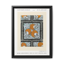 Flower pochoir pattern in Art Nouveau oriental style. Original from our own 1914 edition of Samarkande - NOMADEN ART GALLERY
