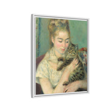 La mujer con el gato de Pierre-Auguste Renoir (c. 1875)