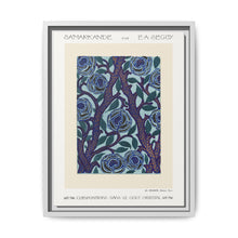 Flower pattern Art Deco stencil print in oriental style - NOMADEN ART GALLERY