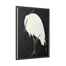 Egret in the rain (1925 - 1936) by Ohara Koson