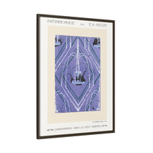 Art Deco fountain pattern pochoir print in oriental style. Original from our own 1914 edition of Samarkande