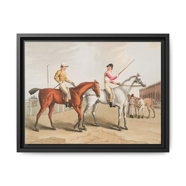 Illustration of jockies from The Costume of Yorkshire (1814) by George Walker - NOMADEN ART GALLERY
