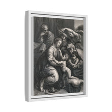 Saint Mary (the Blessed Virgin) and Saint Joseph with the Christ Child, Saint John the Baptist and Saint Elizabeth. Engraving by J. Frey
