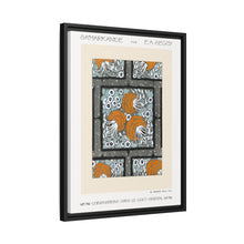 Patrón de pochoir de flores en estilo oriental Art Nouveau. Original de nuestra propia edición de 1914 de Samarkande.