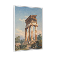 A Temple Ruin in Agrigento (c. 1825) by Carl Wilhelm Götzloff: A Classical Landscape