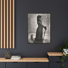 Georges Seurat's Woman Strolling (1884)
