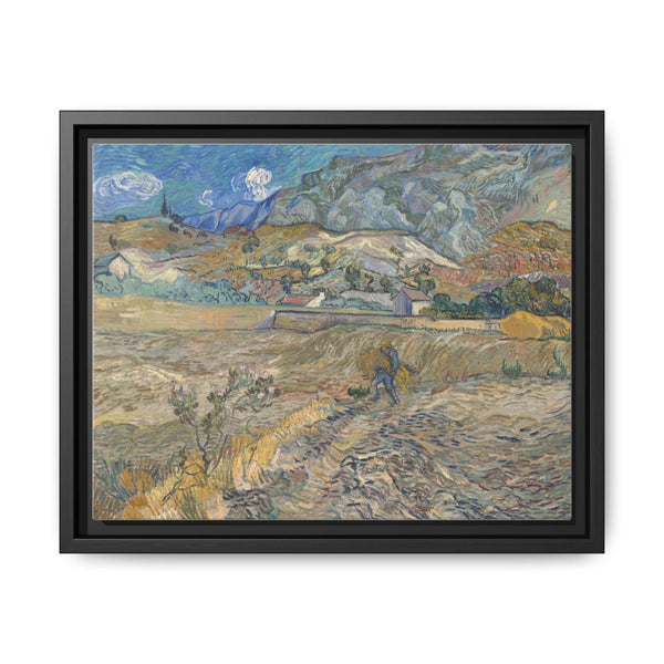 Vincent van Gogh's The Landscape at Saint-Rémy (Enclosed Field with Peasant) - Old Master Painting Print - NOMADEN ART GALLERY