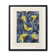Butterfly pochoir pattern in Art Nouveau oriental style - NOMADEN ART GALLERY