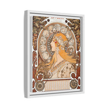 Alphonse Maria Mucha's Zodiaque or La Plume (ca. 1896–1897). Famous Art Nouveau artwork