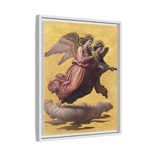 Two angels floating (1865) tempera art by Johann von Schraudolph