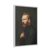 Framed Matte Canvas Wall Art - Vintage Portrait of Artist - NOMADEN ART GALLERY