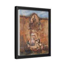 Monks Buying Fish before the Portal of the Madonna della Misericordia (1855) by Ludwig Johann Passini - NOMADEN ART GALLERY