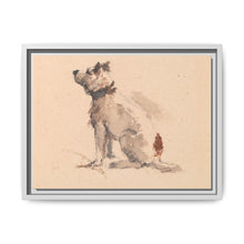 A Terrier, Sitting, Facing Left - NOMADEN ART GALLERY