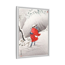 Snowy Evening on a Mountain Path print in high resolution by Hiroaki Takahashi (1871–1945)