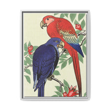 Red and a blue parrot (1925 - 1936) by Ohara Koson - NOMADEN ART GALLERY