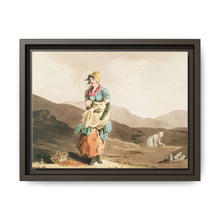 Illustration of the cranberry girl from The Costume of Yorkshire (1814) by George Walker - NOMADEN ART GALLERY
