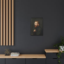 Framed Matte Canvas Wall Art - Vintage Portrait of Artist - NOMADEN ART GALLERY