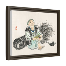 Smoking farmer with branches by Kōno Bairei (1844-1895)