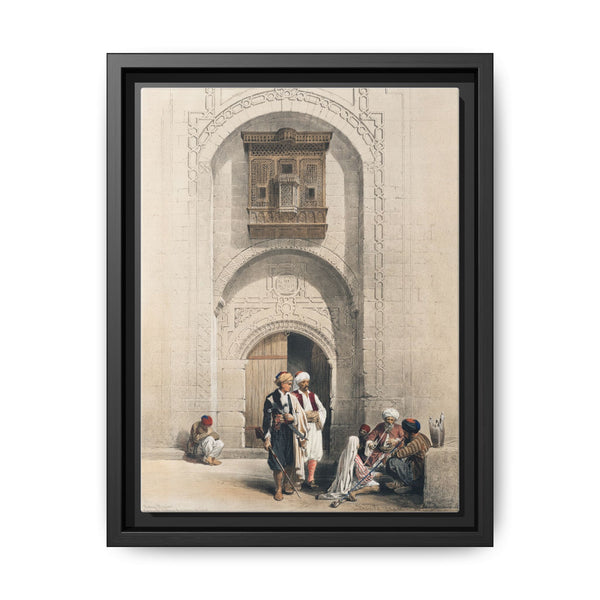 Modern mansion showing the arabesque architecture of Cairo illustration by David Roberts (1796–1864) - NOMADEN ART GALLERY